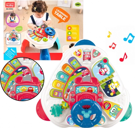 Interactive Educational Table with Steering Wheel