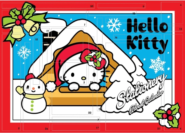 Hello Kitty advento kalendorius kūrybai (kanceliarinis)