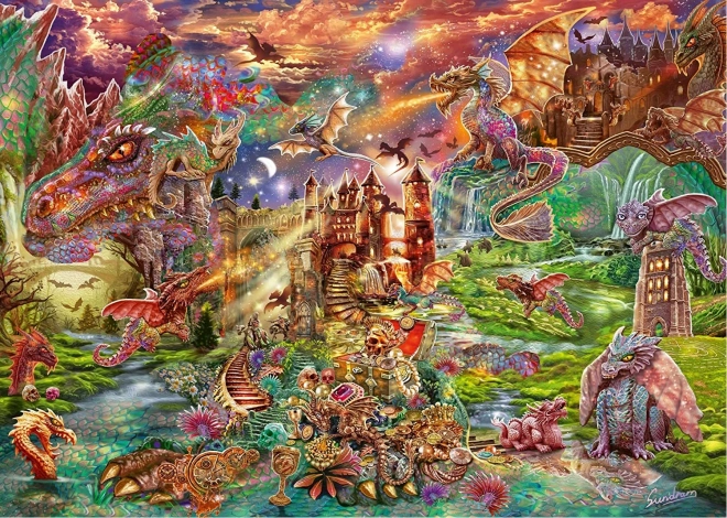 Dragon Treasure Puzzle 2000 Pieces SCHMIDT
