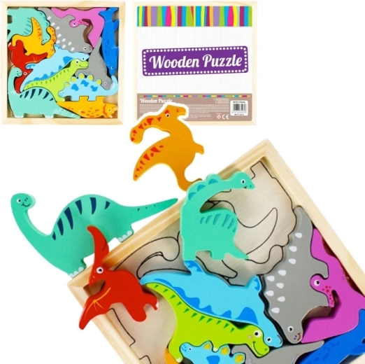 Dinosaur puzzle – wooden jigsaw for kids