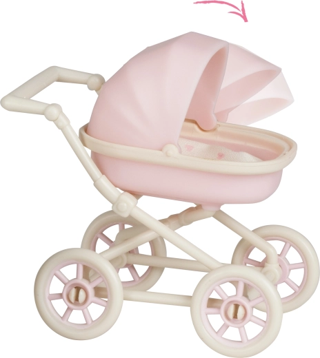 Stroller with a movable canopy