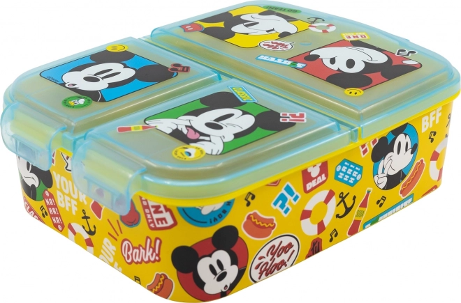 Vaikiška priešpiečių dėžutė „Mickey Mouse“ su keliomis skyriais
