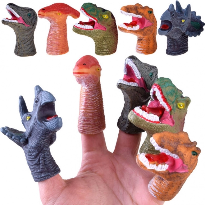 Rubber Dinosaur Finger Puppets