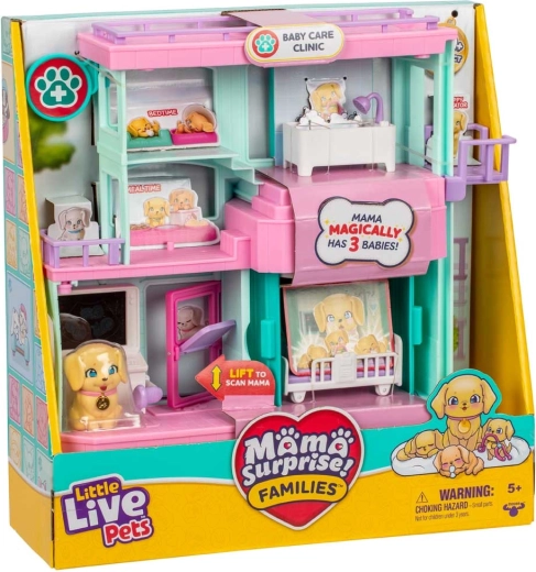 Little Live Pets Mama Surprise šeimos kūdikių priežiūros klinika – 1 vnt.