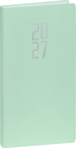 Kišeninis kalendorius Notique Ponza 2027, mėtinis, 9 × 15,5 cm