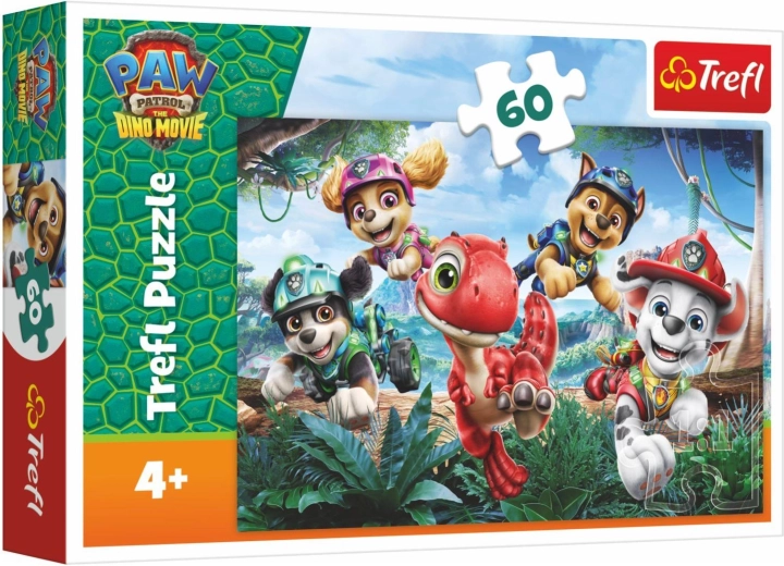 Dėlionė Tlapková patrola Paw Patrol Dino Movie dinozaurų gelbėjimas 60 dalių