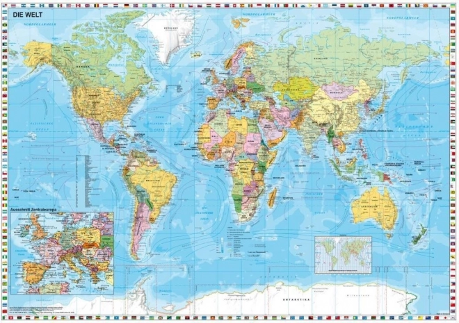 SCHMIDT Political World Map Puzzle 1500 Pieces