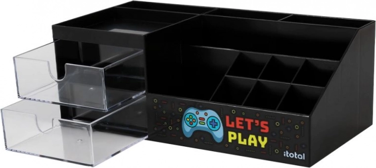 Gaming Desk Organizer with Drawers LET’S PLAY