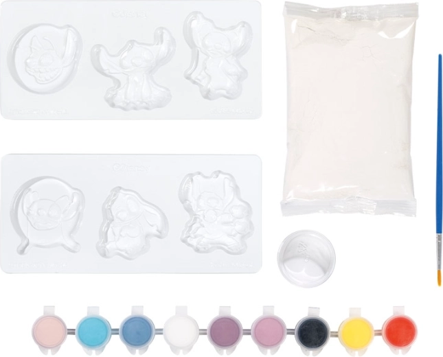 Liekite ir dažykite STITCH ir ANGEL figūrėles
