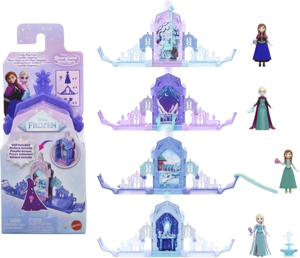 Disney Frozen išlankstoma pilis su maža lėlyte, asortimentas – 1 vnt.
