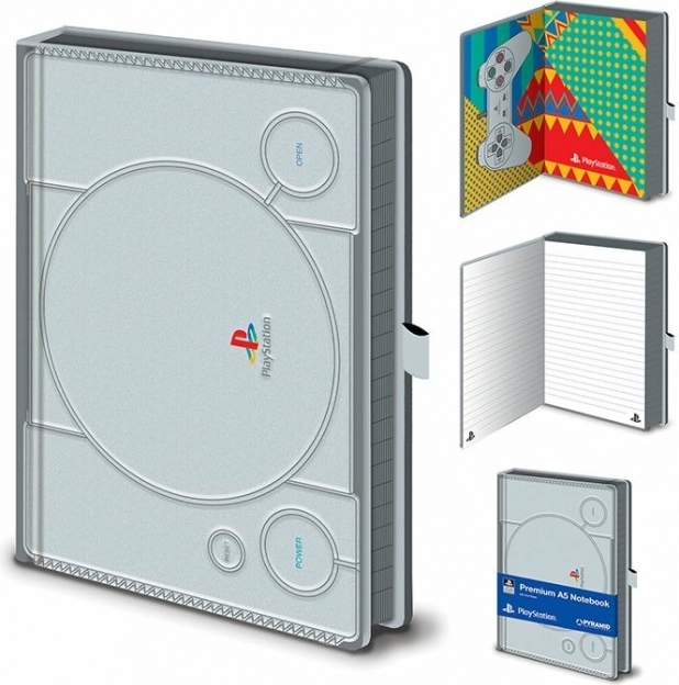 Premium linijuotas A5 užrašų bloknotas PLAYSTATION PS1