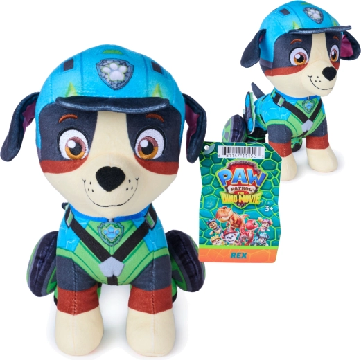 Spin Master Paw Patrol: Dino rescue pliušinis žaislas Rex 20 cm – 1 vnt.