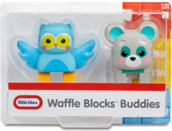 Owl and Bear Figures LITTLE TIKES Waffle Blocks