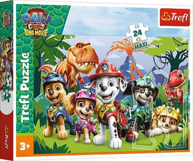 Maxi dėlionė 24 dalių Paw Patrol dino filmas – priešistorinė draugystė 60 × 40 cm