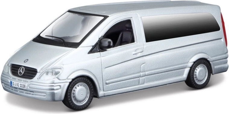 Metalinis modelis Mercedes‑Benz Vito 1:32 sidabrinis