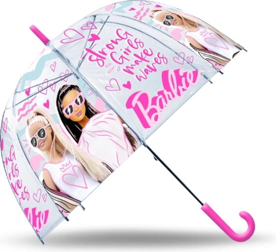 Automatic transparent BARBIE umbrella for kids