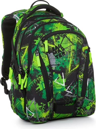 Bagmaster moksleivių kuprinė BAG 23 A žalia–juoda