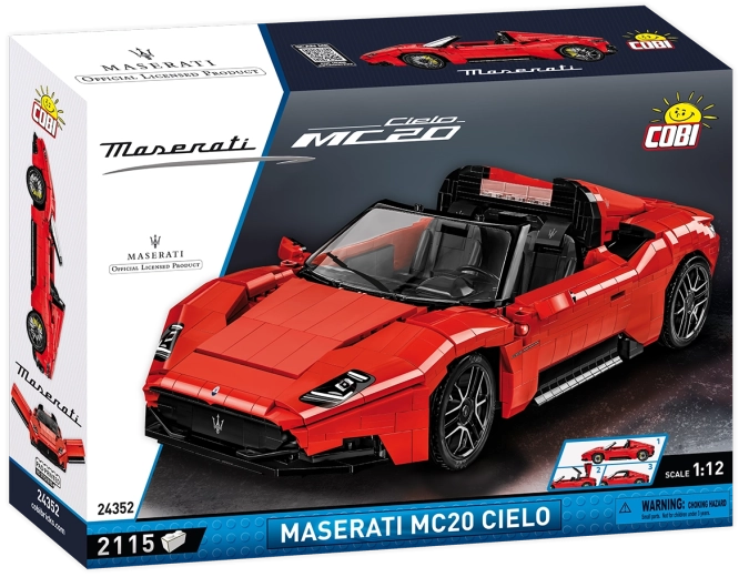 Cobi Maserati MC20 Cielo konstruktorius 1:12 (2115 detalių)