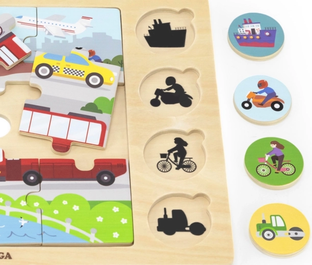 Wooden pieces for easy gripping