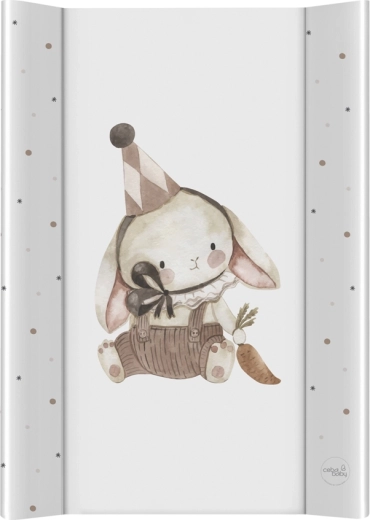 Ceba Baby itin lengvas vystymo kilimėlis su kieta plokšte 50 × 70 cm Clown Bunny