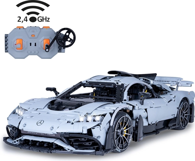 CaDA Mercedes-AMG ONE 1:8 nuotoliniu būdu valdomas, pilkas