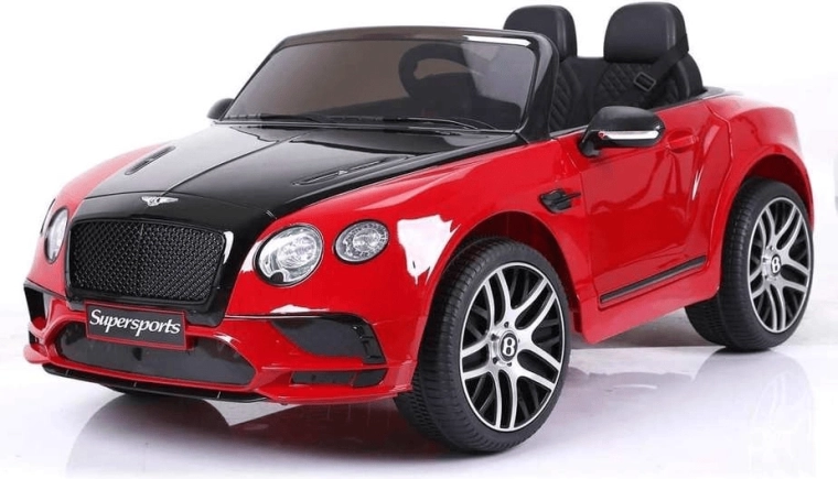 Elektrinis vaikiškas automobiliukas BENTLEY Supersport 6V, raudonas, dviejų variklių