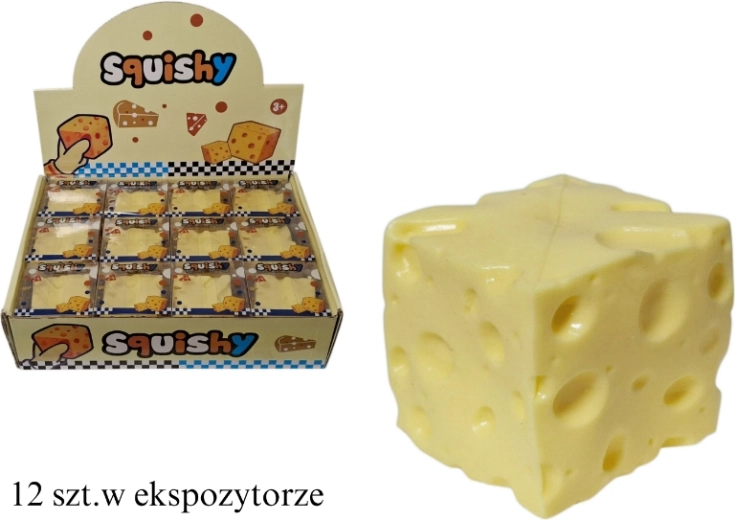Cheese Stress Squishy with Petroleum Jelly Filling