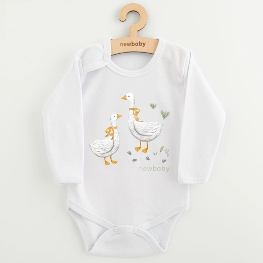 Kūdikio marškinėliai ilgomis rankovėmis New Baby Žąsytės, dydis 62 (3–6 mėnesių)