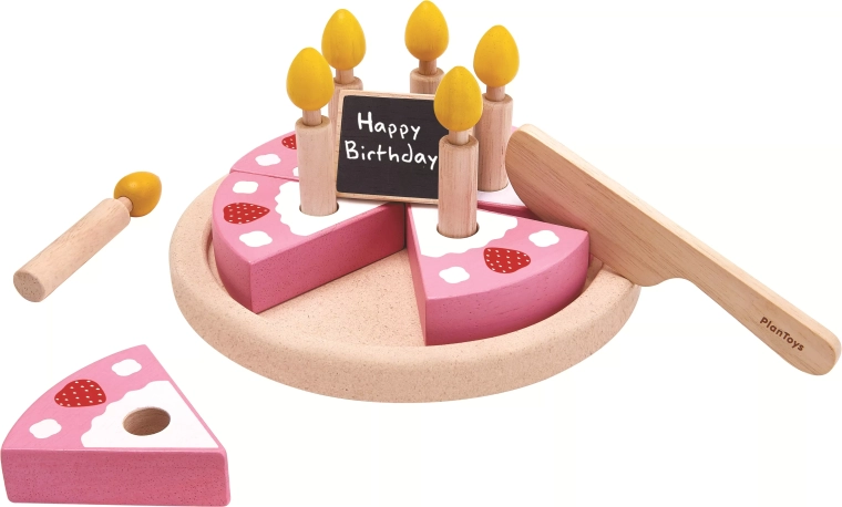 PlanToys wooden birthday cake
