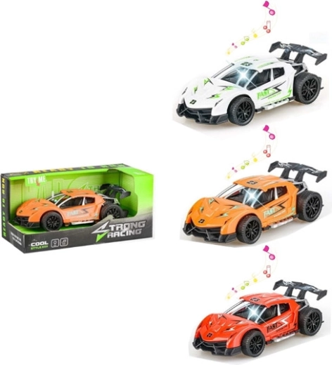 Sports car with sound and light - 1 piece