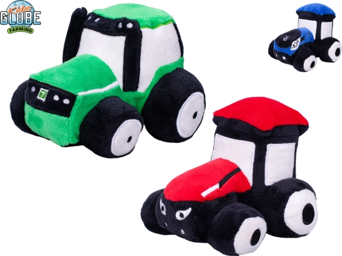 Pliušinis traktorius Kids Globe Farming 13 cm