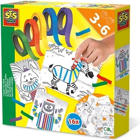 SES Learning to Stick with Tape – Set of 16 Pictures