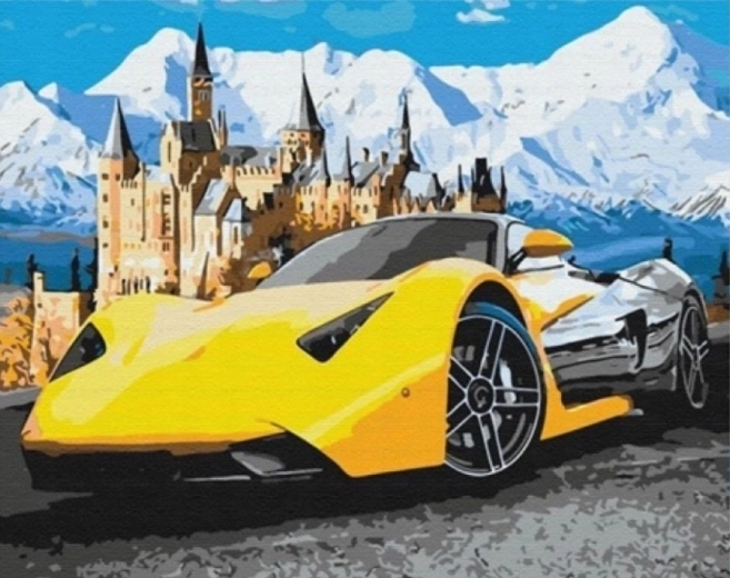 Diamond Painting – Sports Car 30 × 40 cm