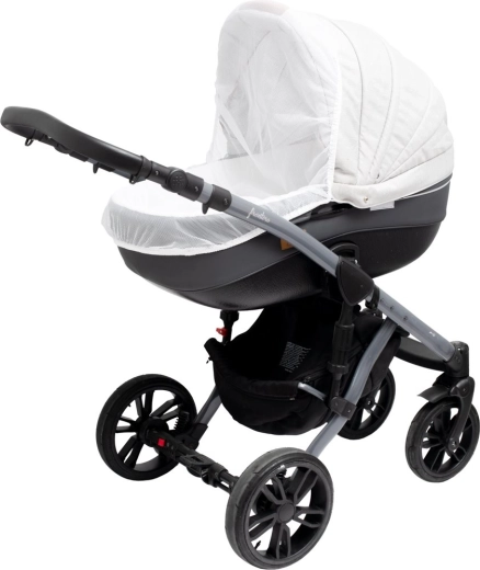 Universali moskitinė vežimėliui New Baby Basic, balta