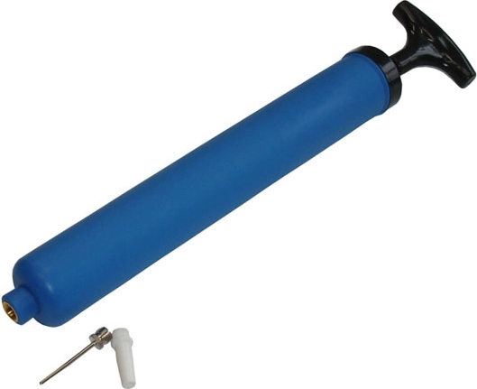 Acra rankinė pompytė (pompa) 23 cm su antgalių rinkiniu – 1 vnt.
