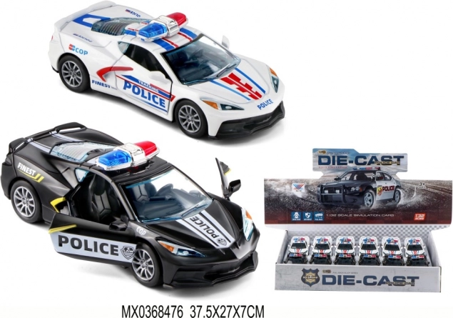 Metalinis policijos automobilis 1:32