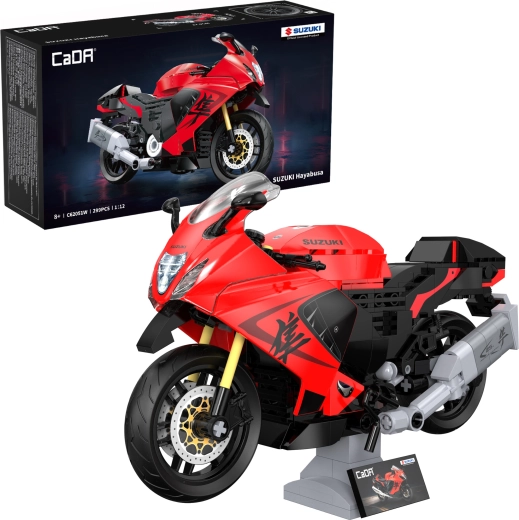 CaDA Suzuki Hayabusa motociklo konstruktorius 1:12 (299 detalės)