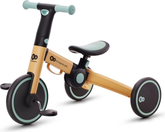 Kinderkraft 4Trike 3-in-1 folding kids tricycle and balance bike Sunflower Blue
