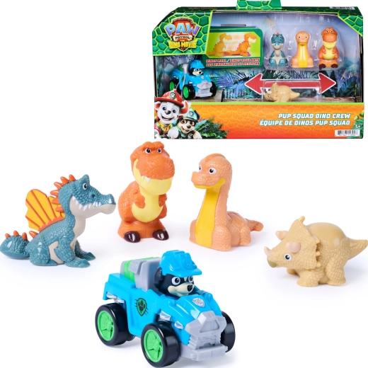 Spin Master Paw Patrol: The Dino Movie set Rex with vehicle and dinosaur figures
