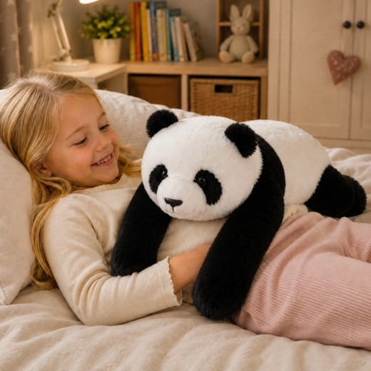 Ypač didelė ir labai miela panda (65 cm)