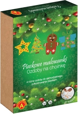 Alexander Sand Painting Christmas Ornaments Gingerbread Man