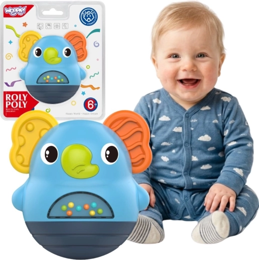 Woopie Baby Interactive Sensory Rattle Elephant 6m+