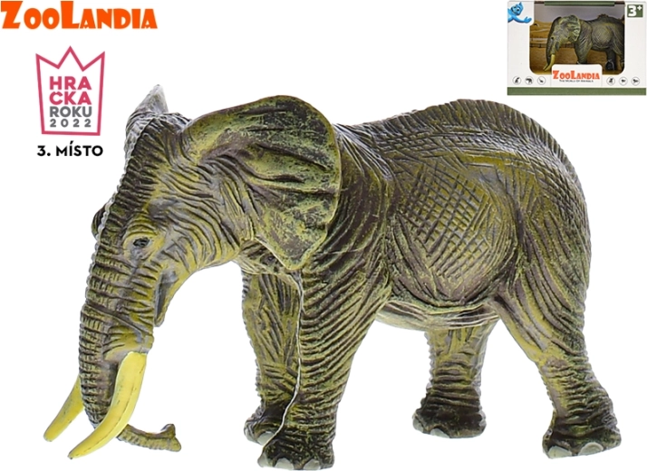 Zoolandia dramblys – realistiška plastikinė figūrėlė 11 cm