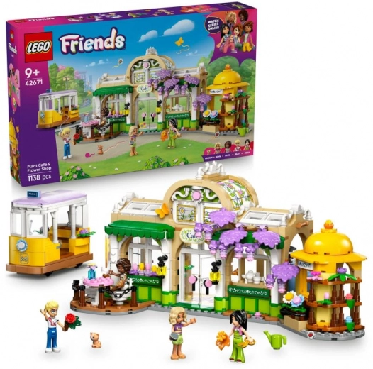 LEGO® Friends 42671 Augalų pilna kavinė ir gėlių parduotuvė