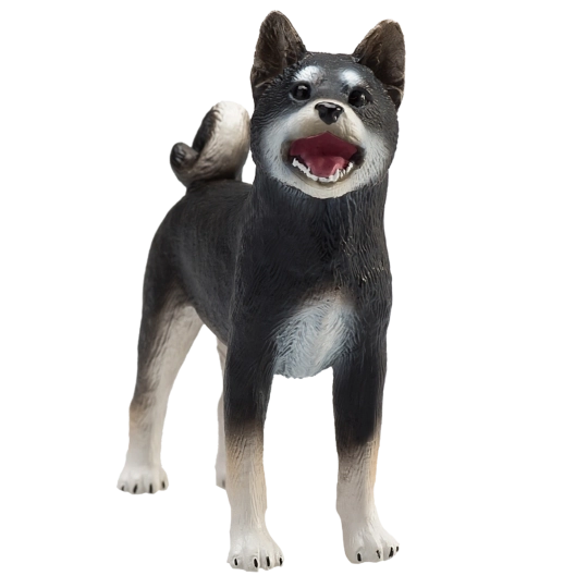 Mojo šuo Shiba-Inu juodas – realistiška figūrėlė