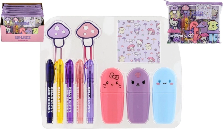 Hello Kitty and Friends Large School Set with Mushroom Design