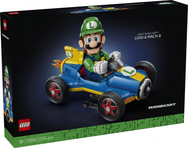 LEGO Super Mario Mario Kart – Luigi ir Mach 8