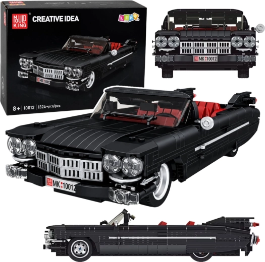 Classic Convertible Cadi-Elrado Building Set, Black, 1324 pieces
