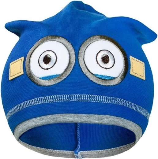 Kids’ autumn beanie New Baby with Minion motif, dark blue, size 110 (4–5 years)