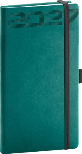 Notique pocket diary Aprint Top 2027 petrol 9 × 15.5 cm